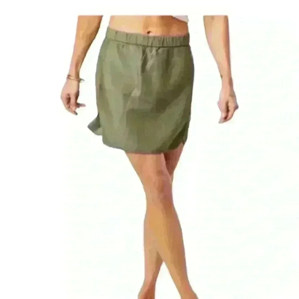 Carve Designs Jordan Skirt Olive Green Size 8